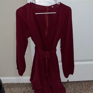 Maroon dress